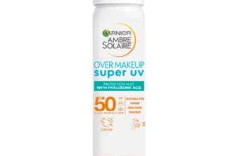 Garnier Ambre Solaire Over Makeup Super UV Protection Mist SPF50 With Hyaluronic Acid And Vitamin E, 75ml