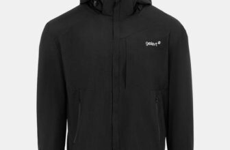 Gelert Mens Hooded Water Resistant Windproof Waterproof Jacket