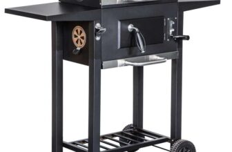 George Foreman Large Charcoal BBQ in Black