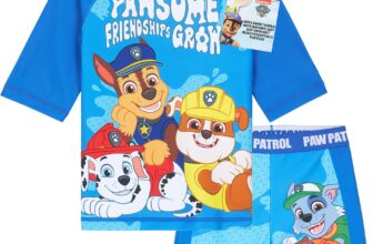 Get Trend Swimsuit Set for Boys Teenagers 2 Pcs with Swimming Trunks Boys Rash Vest for Swimming Beach Trip Holiday Essentials