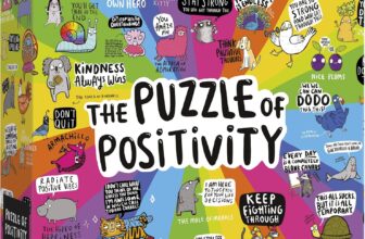 Gibsons Puzzle of Positivity 1000 Piece Jigsaw Puzzle Fun Cartoon Mental Health Puzzle Illustration Sustainable Jigsaw Puzzle for Adults Teens Premium 100% Recycled Board Great Gift Gibsons Games