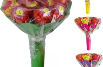 Gifts For Kids – Lollipop Flower Bouquet, Kids Gifts Sweet Rose Candy, 12 Lollipops In 3 Flavours Gift For Boys, Girls, Children Fun Present For Boys, Girls