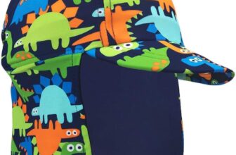 Gifts Treat Kids Legionnaires Hat, UPF 50 Sun Protection Swim Cap Flap Hat in Animal Pattern for Kids, Quick Drying Boys Sun Hat with Neck Protection for Beach Seaside Pool