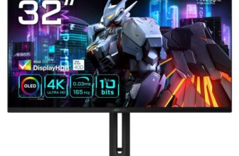 Gigabyte AORUS FO32U 31.5 OLED 4K Ultra HD Gaming Monitor – 3840 x 2160(4K Ultra HD), 165Hz, 0.03ms, FreeSync Premium Pro, DisplayHDR 400