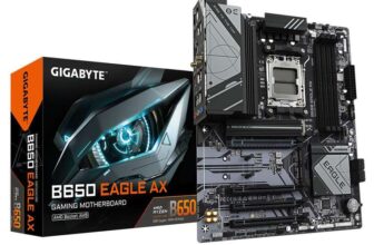 Gigabyte B650 EAGLE AX Motherboard – Supports AMD Ryzen 7000 CPUs, up to 7600MHz DDR5 (OC)