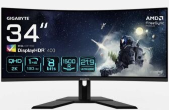 Gigabyte G34WQCP 34 3440 x 1440 pixels UltraWide QHD LED Monitor – Brand New with code – Sold by Clove Technology