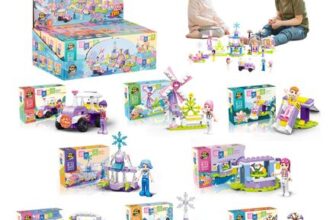 Girls Building Blocks Set, 8pcs Educational DIY Kit