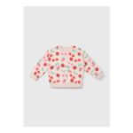 Girls Pink Strawberry Cherry Sweatshirt (1-7yrs)