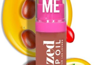 Give Me Cosmetics, Glazed Lip Oil, Infused with Jojoba Oil, Intensely Hydrating and Delivers a Gorgeous, Glossy Finish – Pecan Pout