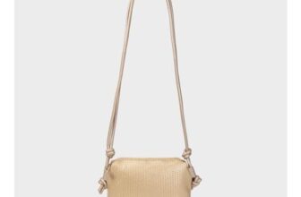 Gold Woven Crossbody Bag