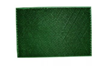 GoodHome Guadalc Green Artificial Grass Scraper Mat, 40cm X 60cm