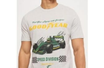 Goodyear Grey Graphic T Shirt