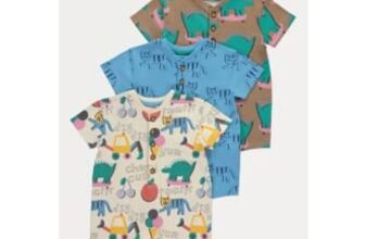 Graphic Short Sleeve Romper 3 Pack