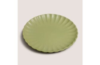 Green Scalloped Side Plate