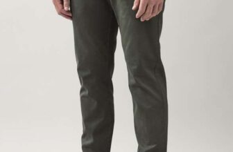 Green Slim Fit Stretch Printed Soft Touch Cotton Chino Trousers, 28 – 42 – Free Click & Collect