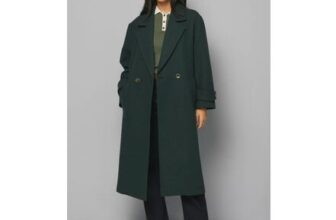 Green Wallis Double-Breasted Car Coat