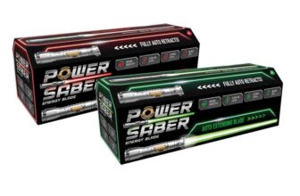 Green vs Red Twinpack Auto Extending 30 LED Energy Blade With Motion Based Light and Sound Effects Batteries Not Included