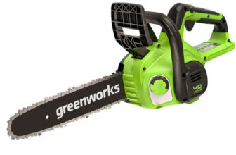 Greenworks G40CS30II Cordless Chainsaw, 12 Inch (30cm) Bar Length, 4.2m/s Chain Speed, 2.6kg, Auto-Oiler without 40V Battery & Charger