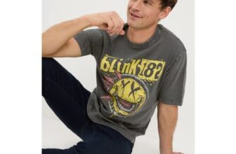 Grey Blink 182 Band T-Shirt