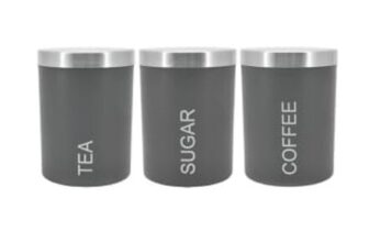 Grey Canisters – Set of 3