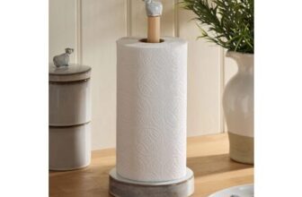 Grey Cow Kitchen Roll Holder