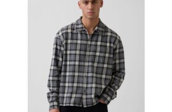 Grey Relaxed Flannel Shirt