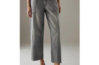 Grey Warehouse Low-Waist Denim Jeans