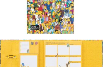 Grupo Erik Weekly Planner & Sticky Notes Set – The Simpsons Gifts 5 Notepads In Different Sizes & Envelope Cute Sticky Notes, Cute Stationery Gifts Under 15 Pounds
