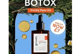 Gruum Botanisk Prickly Pear Oil, 30ml For Skin, Hair, Nails & Cuticles