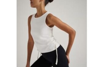 Gym Locker so Skin White Tie Side Sleeveless Top