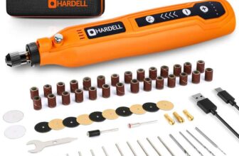 HARDELL Cordless Rotary Tool Kit with 69 Accessories -5-Speed Mini Power Tool, USB Rechargeable for Drilling, Sanding, Polishing, Engraving