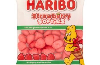 HARIBO Strawberry Softies Sweets Sharing Bag 140g