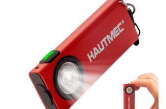 HAUTMEC Mini EDC Torch, 400-Lumen Type-C Rechargeable Flashlight