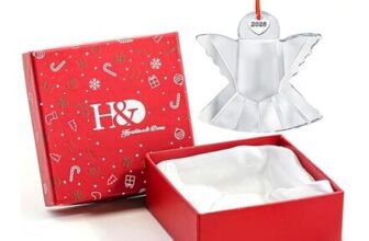 H&D Hyaline & Dora Crystal Angel Ornament, 2.5in