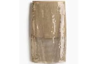 H&M Sequined Mesh Skirt