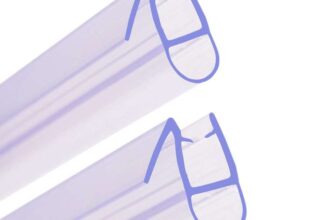 HNNHOME Pair of 2 Bath Shower Screen Door Seal Strip for 6-8mm Glass Up to 7mm Gap sold by HNNHOME FBA