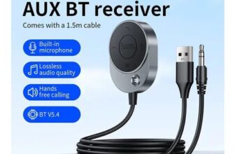 HOCO E150 Liantu Car AUX Bluetooth Receiver Gray
