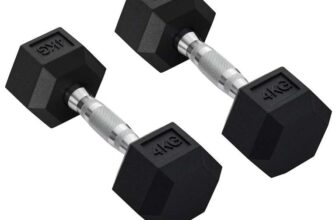 HOMCOM 2x4kg Rubber Hex Dumbbell Set See – Post for More – Sold By Aosom MHSTAR UK FBA