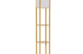 HOMCOM Floor Lamp Reading Lamp