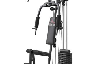HOMCOM Multifunction Home Gym Machine with 45kg Weight Stacks