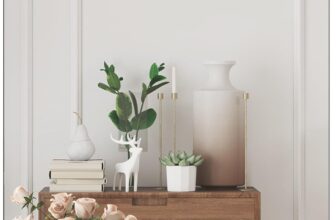 HOMCOM Wall Mirror with Wood Shelf, 80 x 60 cm Decorative Rectangular Mirror with Metal Frame for Entryway, Living Room, Bathroom, Black