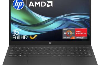 HP 15.6 Laptop AMD Ryzen 7 Processor 16GB RAM 512GB SSD Windows 11 Fast charge FHD Display Dual speakers
