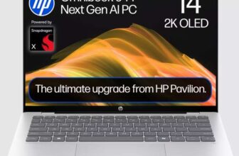 HP OmniBook 5 AI 14 2K OLED Qualcomm Snapdragon X 16GB RAM 512GB SSD REFURB-B Laptop with code at Currys Clearance