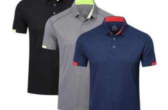 HUAKANG 3 Pack Mens Polo Shirts