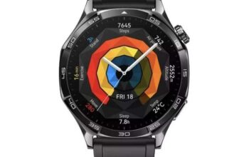 HUAWEI Watch GT 5 – Black, Fluoroelastomer Strap, 46 mm