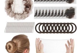 HXC 110 Piece Hair Net Bun Set with Pins and Bobbles