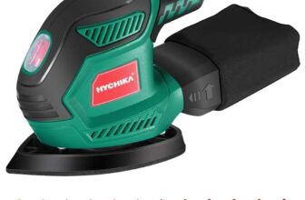 HYCHIKA Electric Sander for Wood 200W with Dust Collector, 12PCS Sandpapers