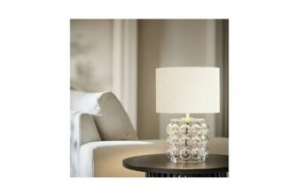 Habitat Glass Bobble Mini Table Lamp – Cream