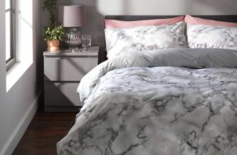 Habitat Marble White & Black Bedding Set – Single / Double £11.98 – Free C&C