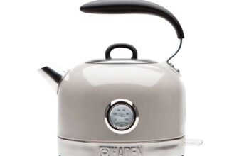 Haden Jersey Stainless Steel Kettle – 3000W Rapid Boil Technology, Ergonomic Design, BPA-Free, Safety Features, and Stylish Chrome